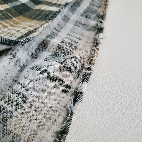Vintage Flannel Distressed Boho USA 80'S - Picture 7 of 10
